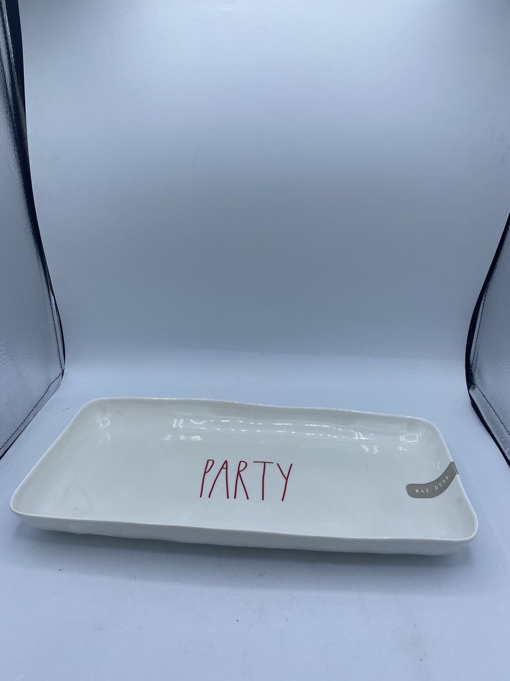 Rae Dunn melamine PARTY Snack Tray 14”Artisan Collection By Magenta